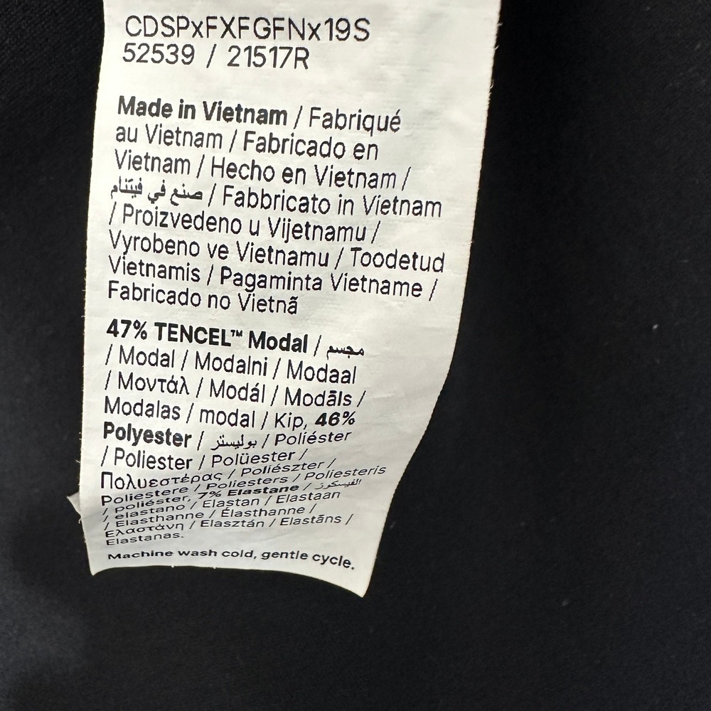 Spanx AirEssentials Jumpsuit Womens Medium Black Cap Sleeve Wide Leg Cropped - Picture 6 of 6